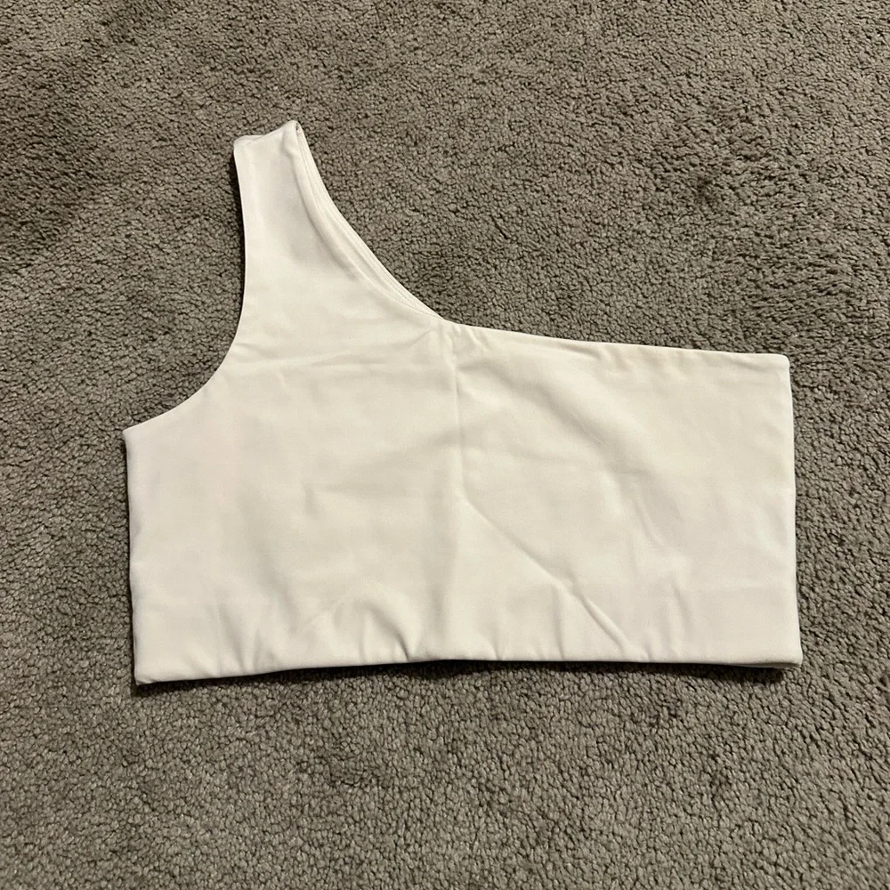 Girlfriend Collective Bianca One Shoulder Bra L‎